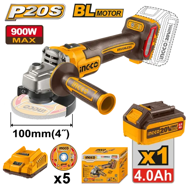 Cordless angle grinder